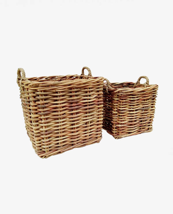 B 11119 , Kubu Grey Basket set of 2